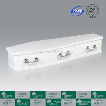 LUXES Australian Hot Sale Cremation Coffins Pearly White Cardboard Coffin
